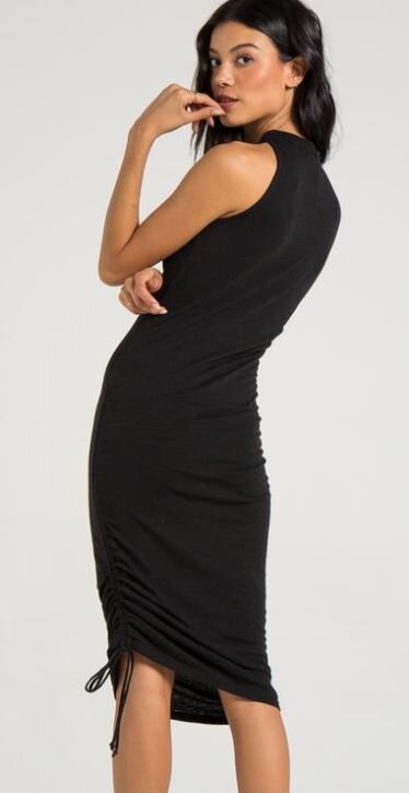Side hot sale drawstring dress